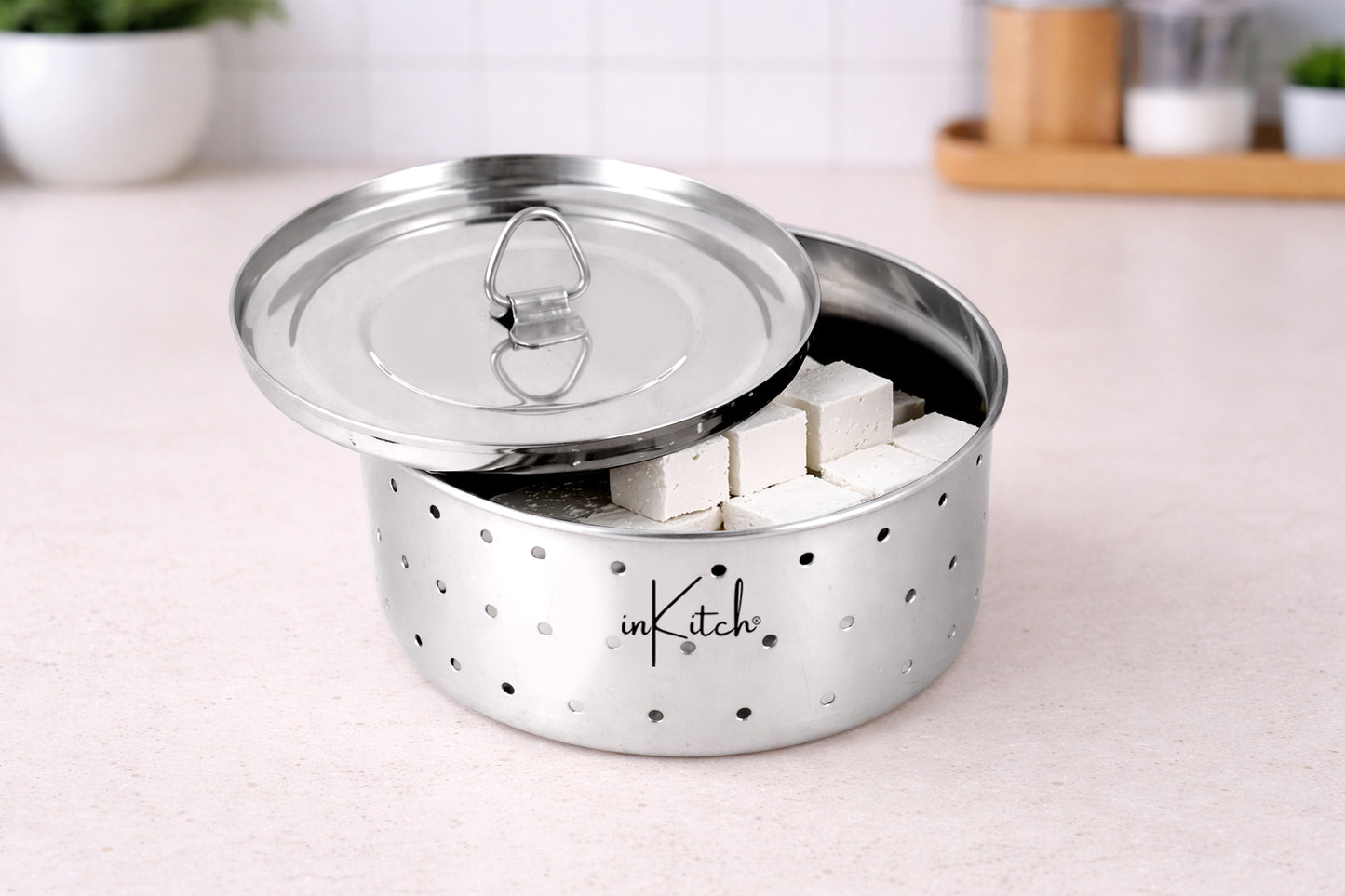 PaneerBlock Round : Steel Paneer & Tofu Press Maker