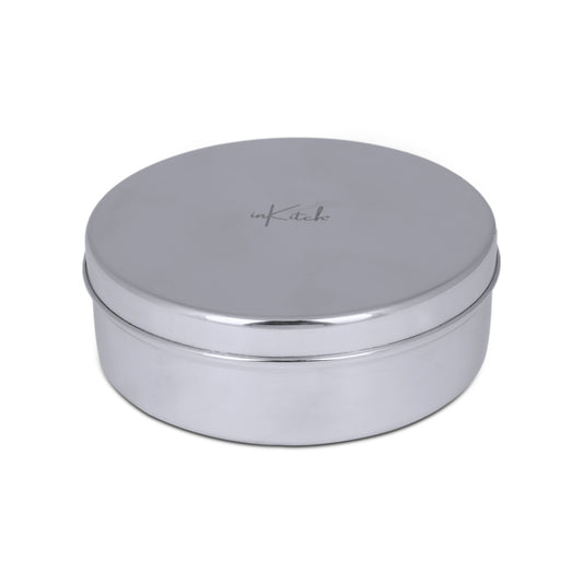PuriMate Classic : Steel Puri Dabba with Steel Lid