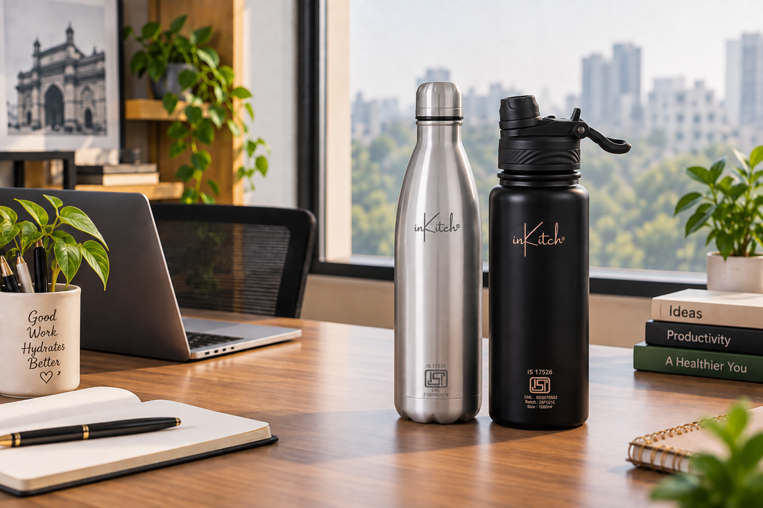 Best Insulated Water Bottle for Office Desk in India: 500ml to 1 Litre Compared
