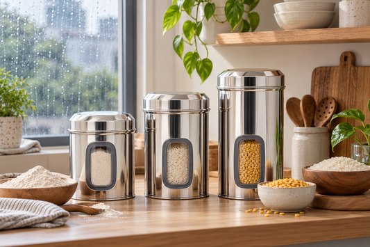 How to Store Atta, Rice and Dal in Humid Weather Without Insects