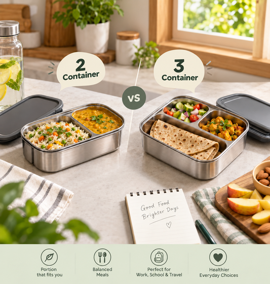 2 Container vs 3 Container Lunch Box: Which Size Do You Actually Need?