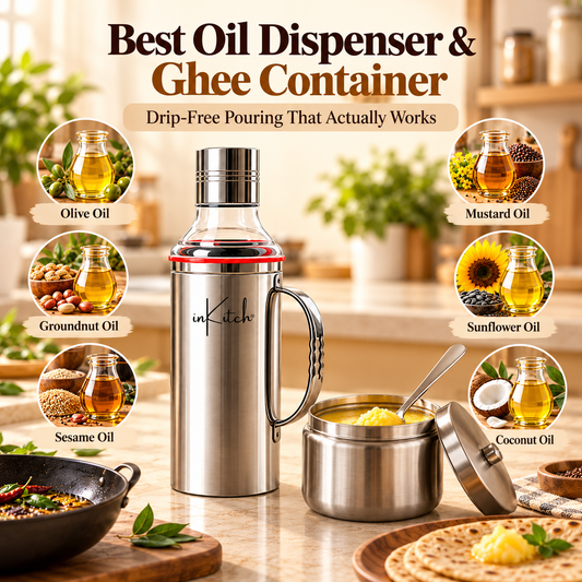 Best Oil Dispenser and Ghee Container: Drip-Free Pouring That Actually Works