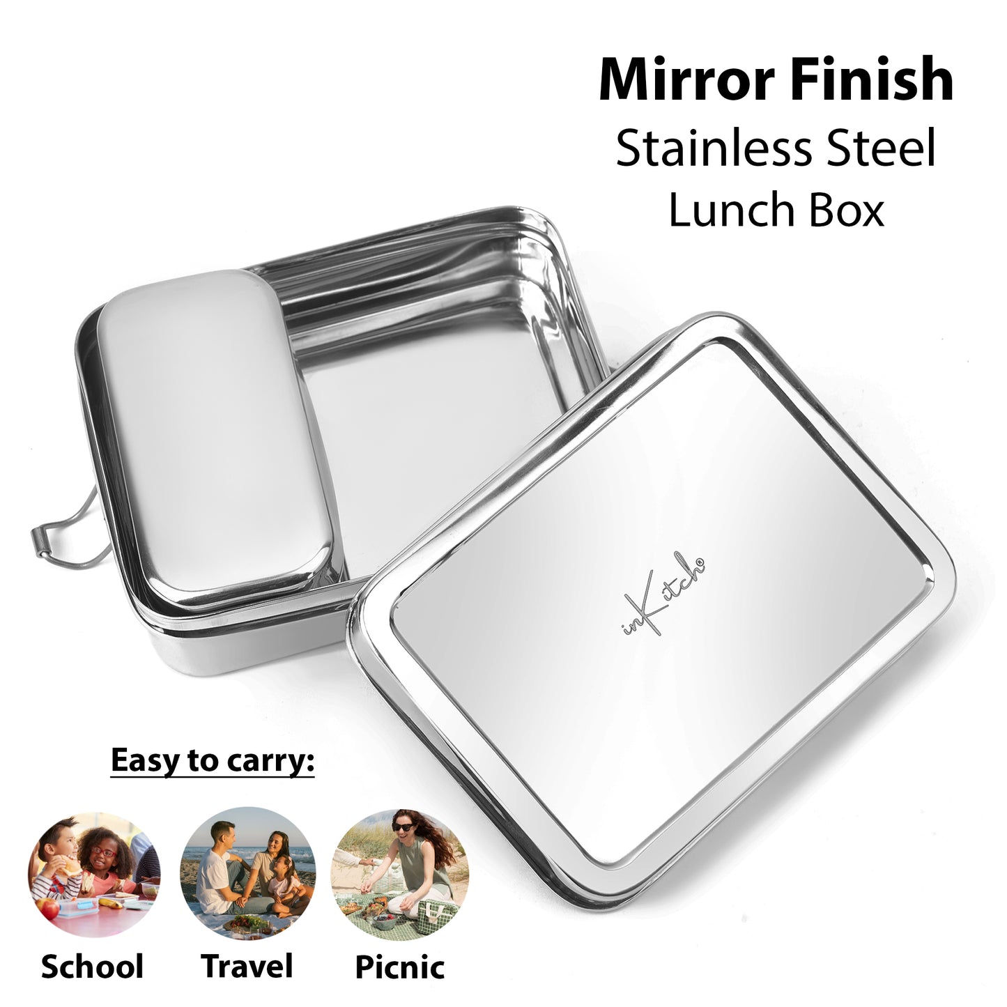 DayBox Square : Steel Tiffin 650ml