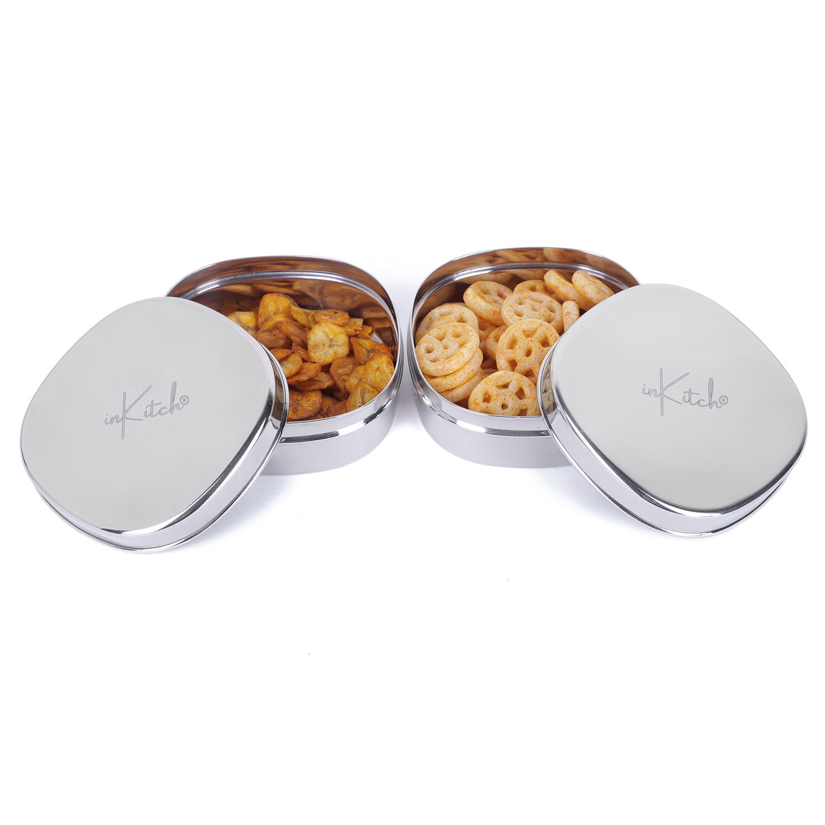 SnackMate : Flat Square Steel Snack Box