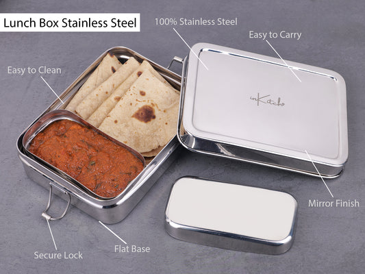 DayBox Square : Steel Tiffin 650ml