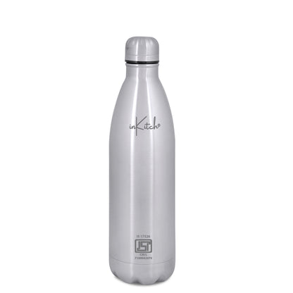 ThermoLock Classic : 24Hr Hot & Cold Steel Flask (Silver)