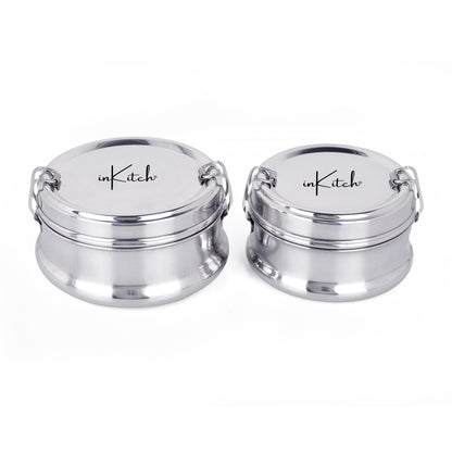 ClipMate : Steel Lunch Box with Separator & Clip