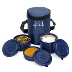 MealKit : 3 Container Steel Lunch Set with Bag