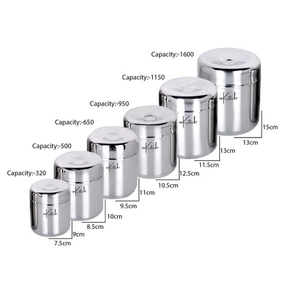 Set of 6 (320 &  500 & 650 & 950 & 1150 &1600ml)-2