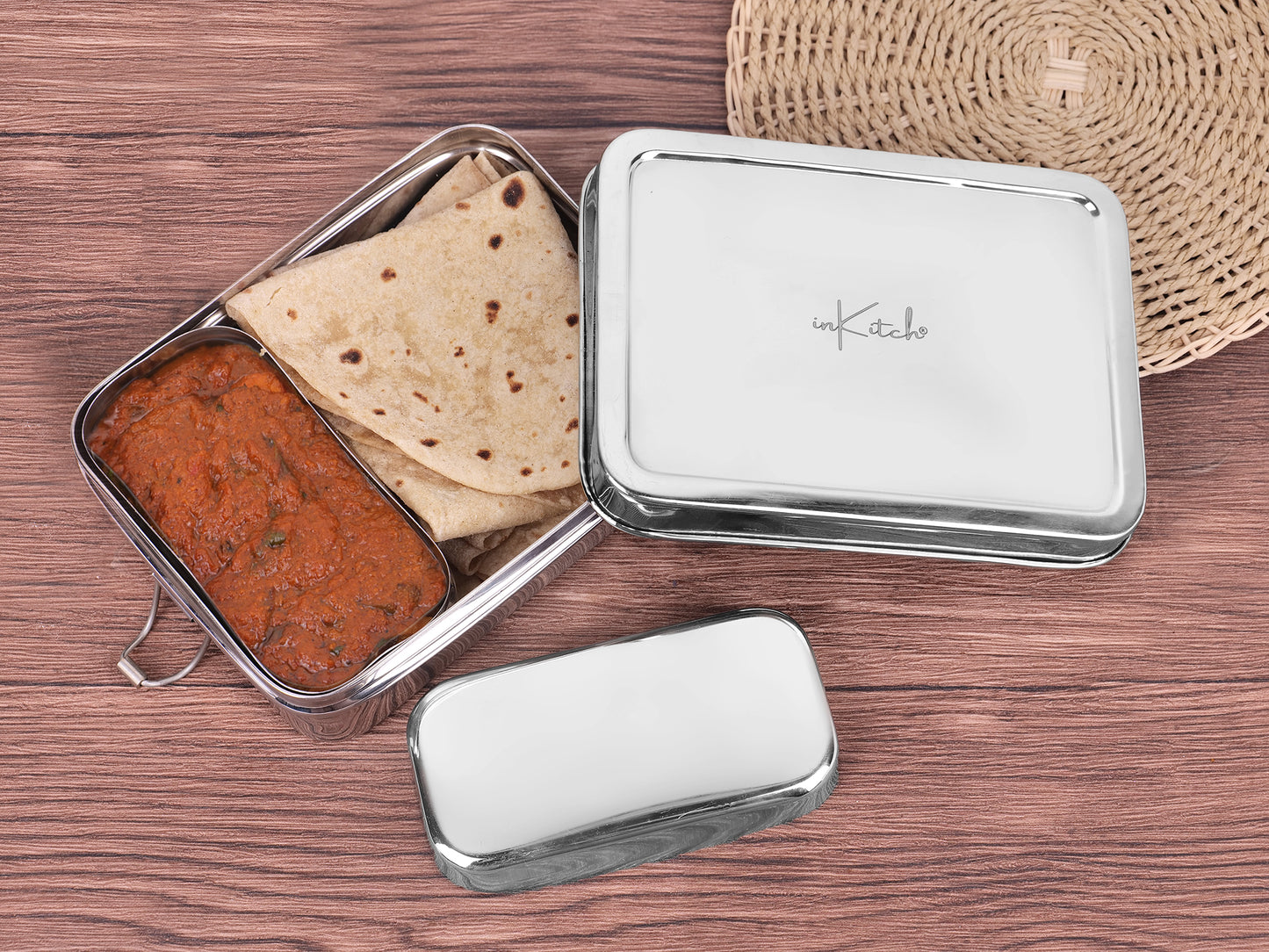 DayBox Square : Steel Tiffin 650ml