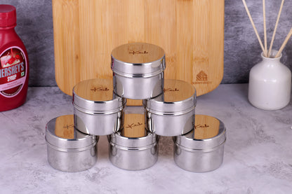 PocketDabbi : Mini Steel Container Set (120ml Each)