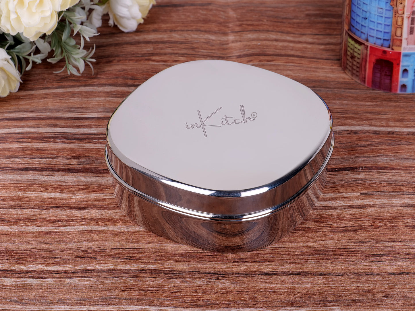 SnackMate : Flat Square Steel Snack Box