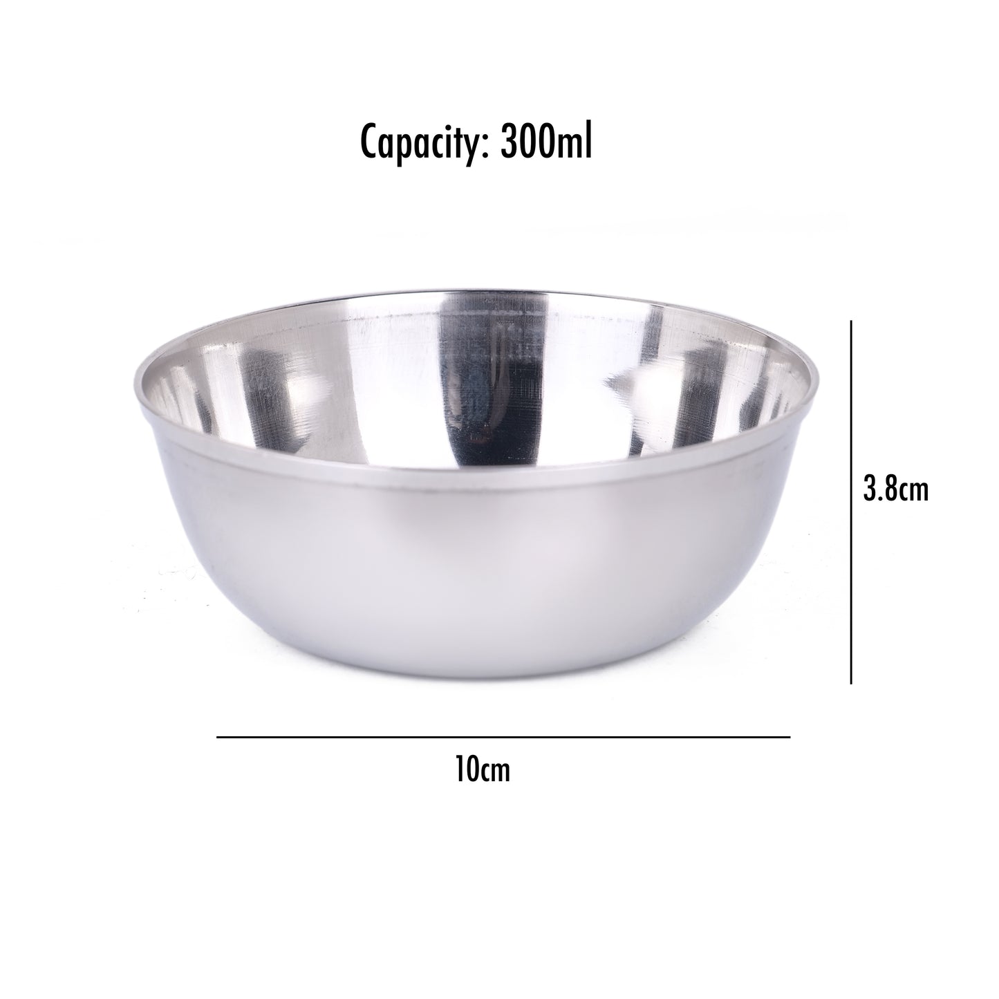 BowlCraft Mukta : Heavy Gauge Steel Katori Bowl Set 300ml