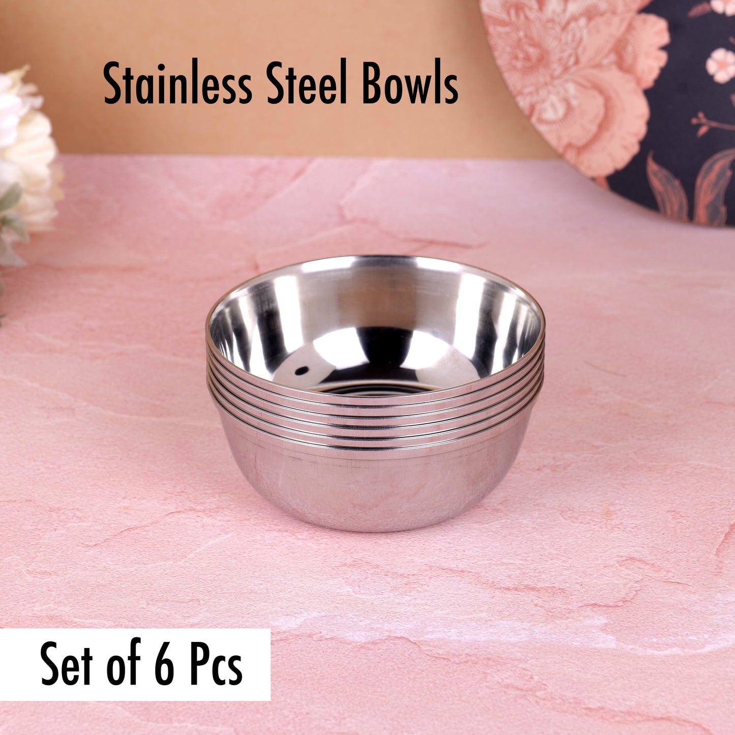 BowlCraft Mukta : Heavy Gauge Steel Katori Bowl Set 300ml