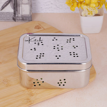 OxyFresh : Ventilated Steel Storage Dabba 750ml