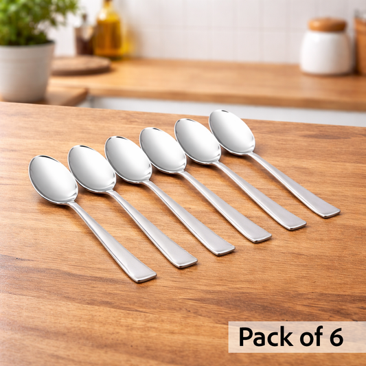 inKitch Steel Dessert & Tea Spoon Set of (6 and 12 Pack)