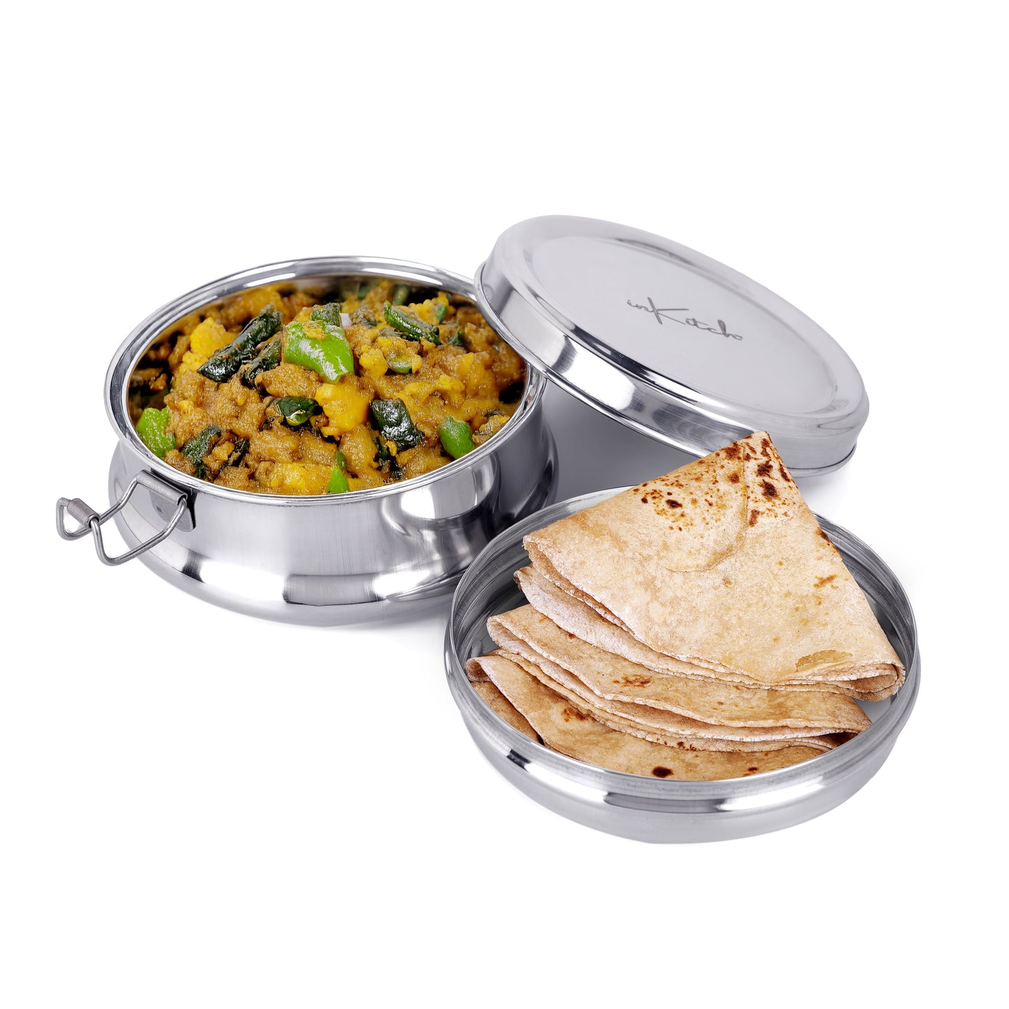 ClipMate : Steel Lunch Box with Separator & Clip