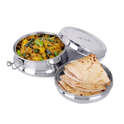 ClipMate : Steel Lunch Box with Separator & Clip