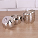 BowlCraft Apple : Premium Apple Shape Steel Katori Set 220ml