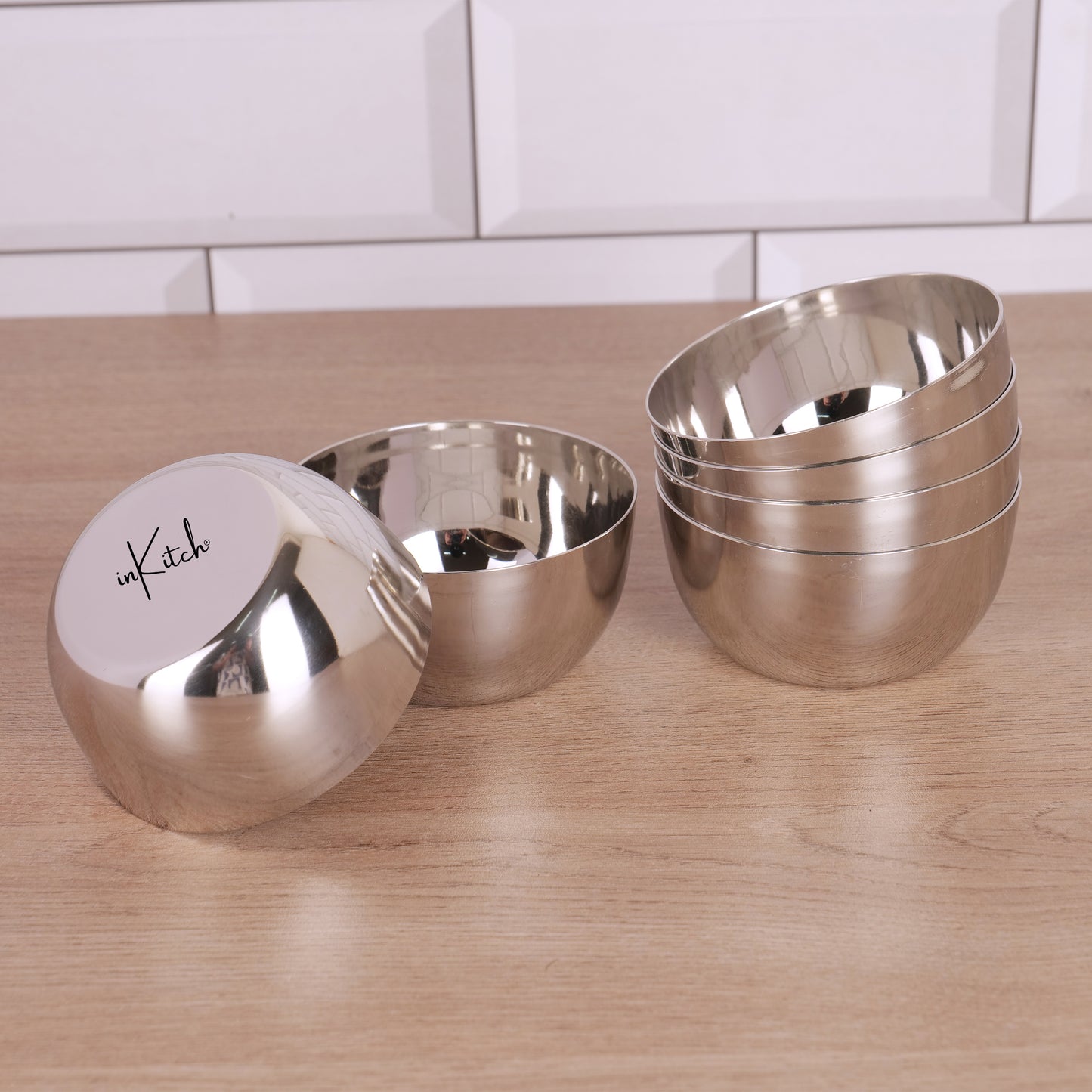 BowlCraft Mukta : Heavy Gauge Steel Katori Bowl Set 300ml