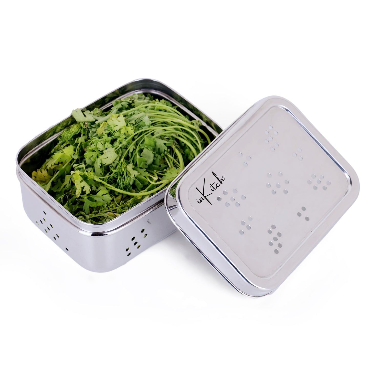 OxyFresh : Ventilated Steel Storage Dabba 750ml