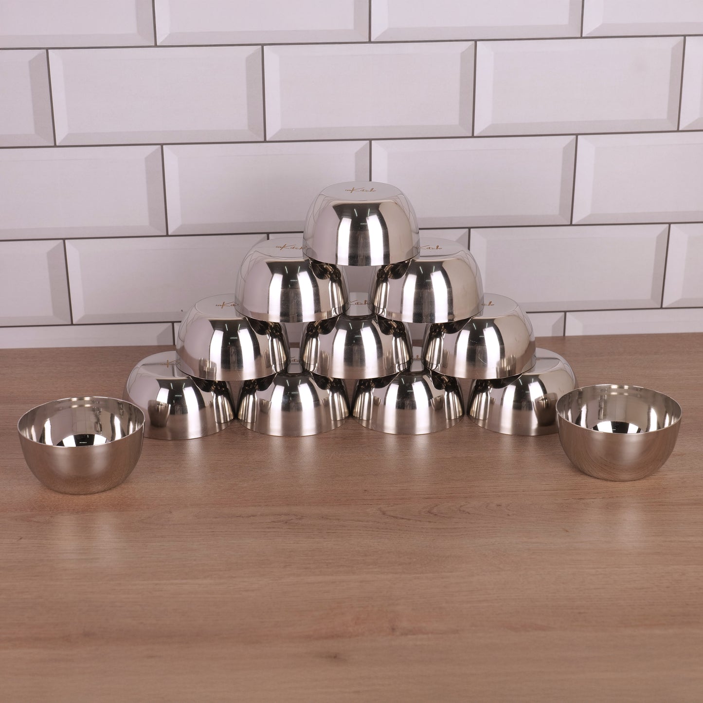 BowlCraft Mukta : Heavy Gauge Steel Katori Bowl Set 300ml