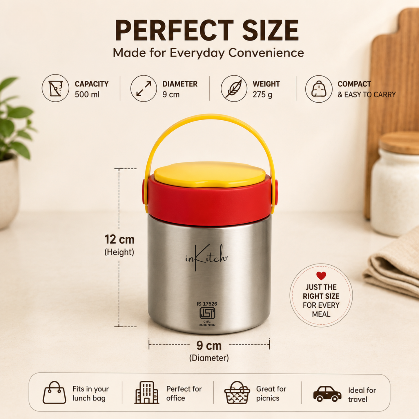 HotBite : Insulated Steel Food Jar