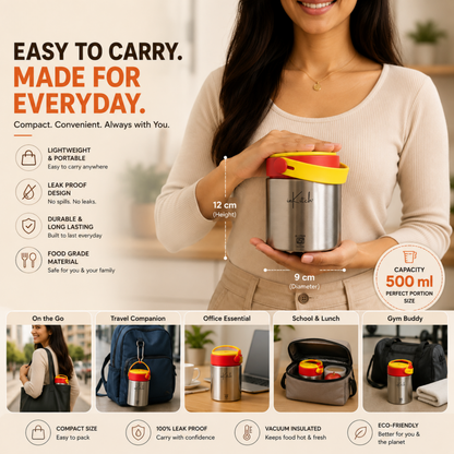 HotBite : Insulated Steel Food Jar