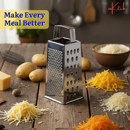GrateEdge : 4 in 1 Steel Grater & Slicer