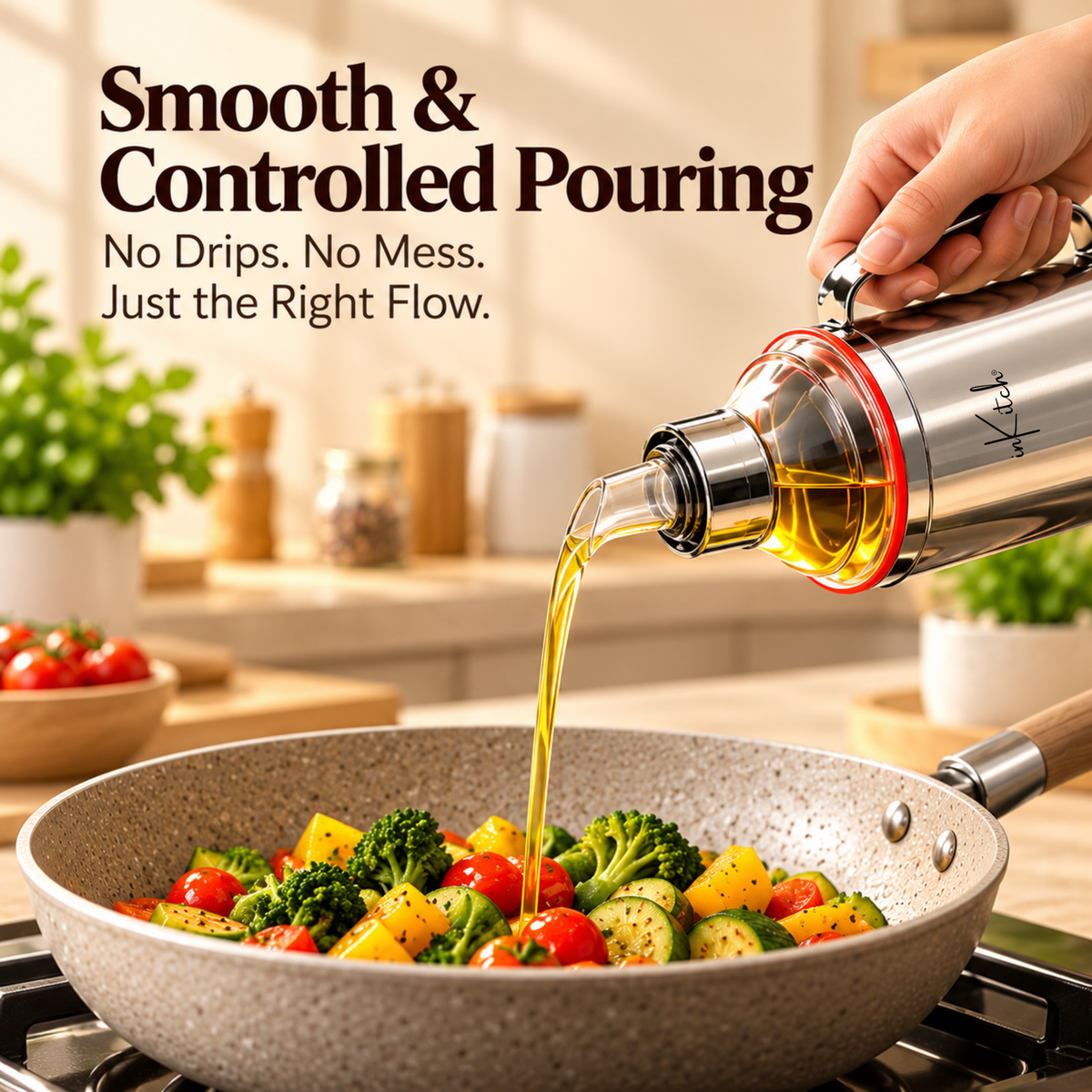 inKitch 1000 ml Cooking Oil Dispenser