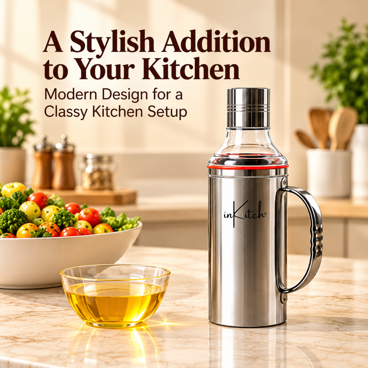 inKitch 1000 ml Cooking Oil Dispenser