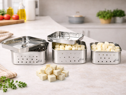 PaneerBlock Square : Steel Paneer & Tofu Press Maker