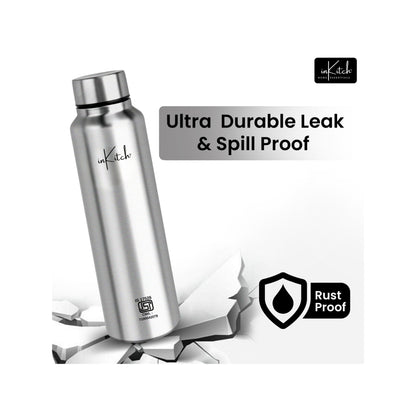 SipMate : Single-Wall Steel Water Bottle 1L (Silver)