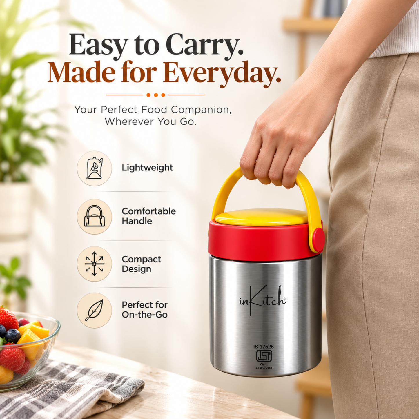 HotBite : Insulated Steel Food Jar
