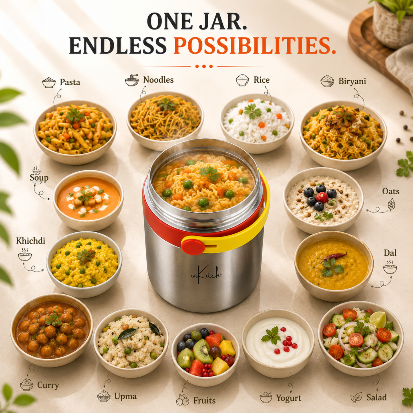 HotBite : Insulated Steel Food Jar