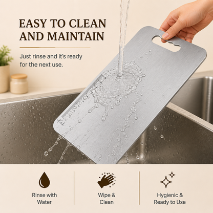 ChopCraft Classic : Steel Chopping & Cutting Board