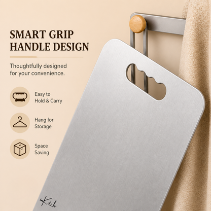 ChopCraft Classic : Steel Chopping & Cutting Board