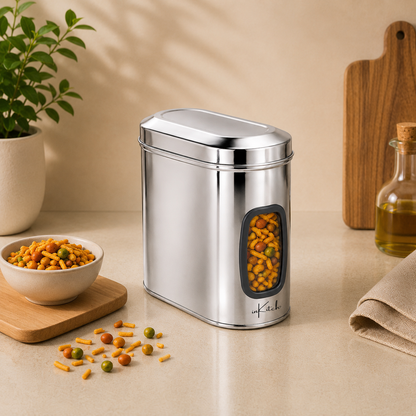 Canista see-through steel canister Medium 1800ml