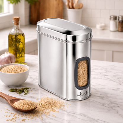 Canista see-through steel canister Large 2600ml
