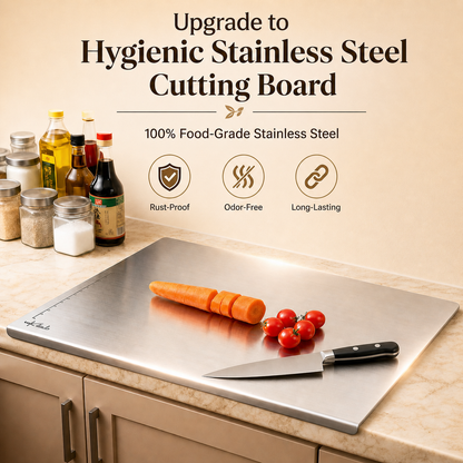 ChopCraft Table Top : Large Steel Chopping Board (35 × 29cm)