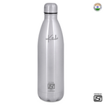 ThermoLock Classic : 24Hr Hot & Cold Steel Flask (Silver)