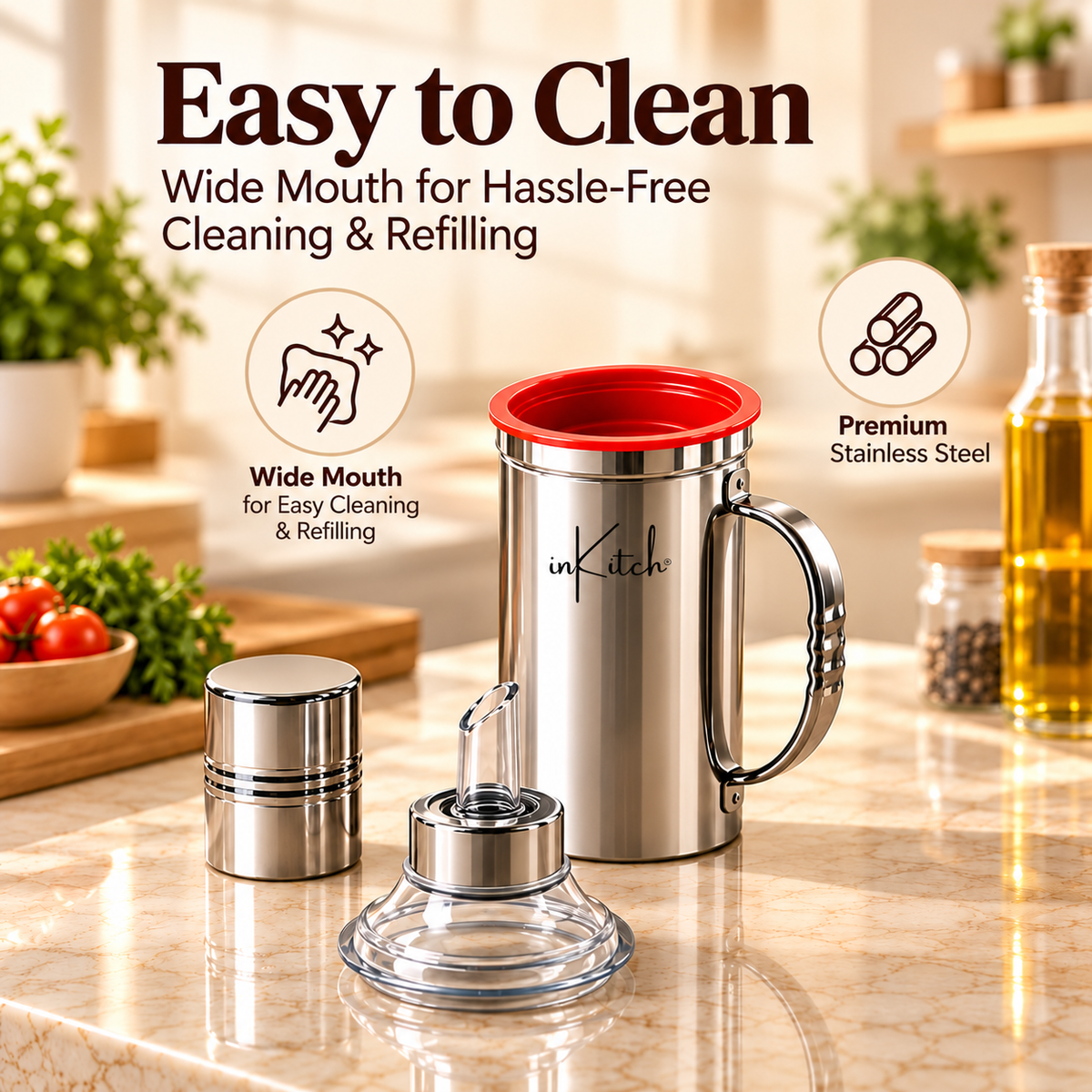 inKitch 1000 ml Cooking Oil Dispenser