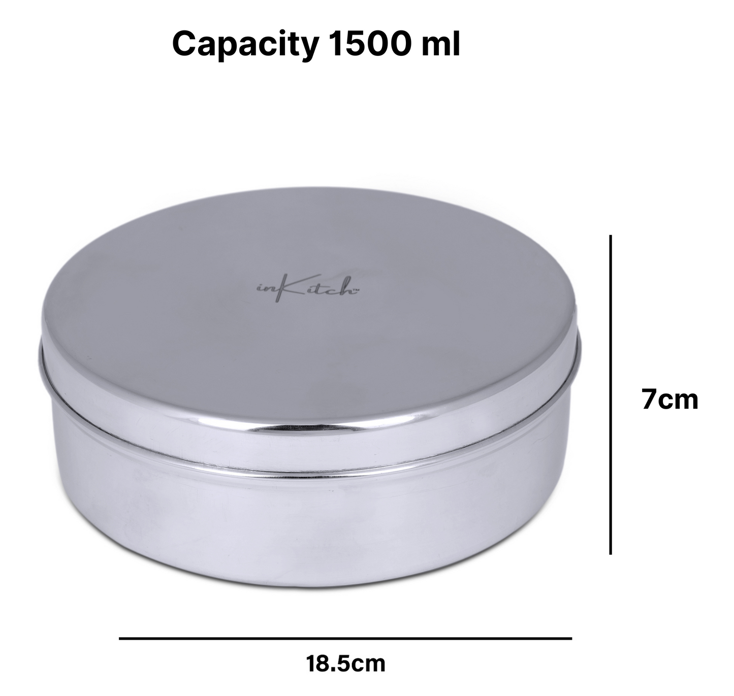 PuriMate Classic : Steel Puri Dabba with Steel Lid