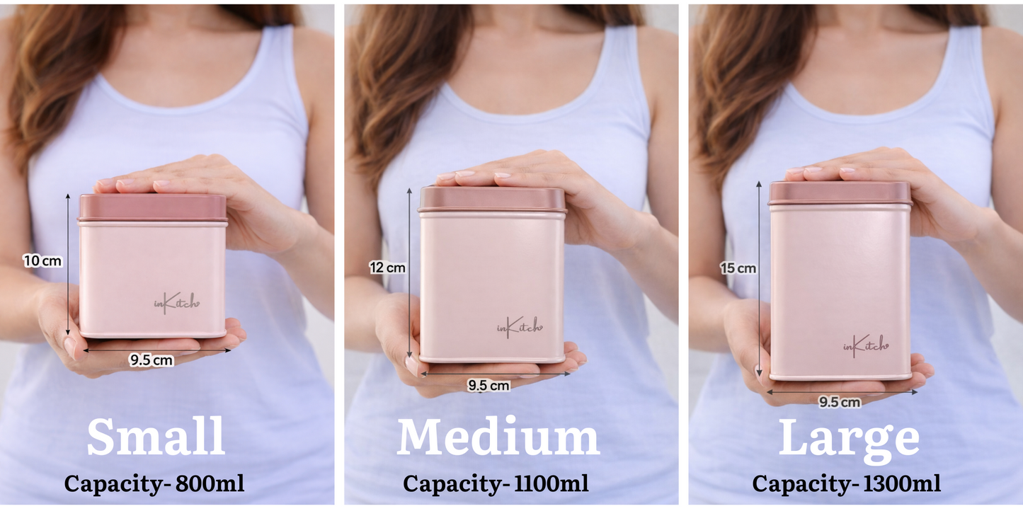 Truffle : Matte Finish Steel Storage Canister