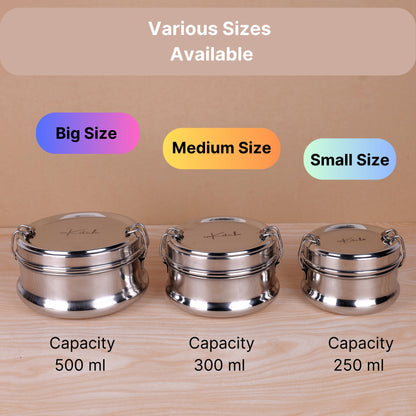 ClipMate : Steel Lunch Box with Separator & Clip