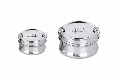 ClipMate : Steel Lunch Box with Separator & Clip