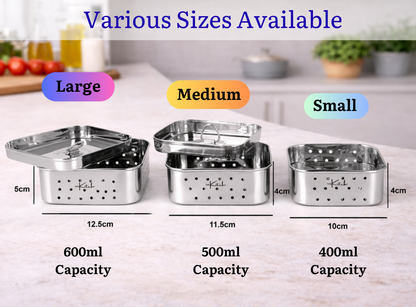 PaneerBlock Square : Steel Paneer & Tofu Press Maker