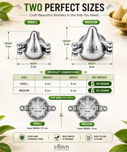 ModakCraft : Aluminium Modak Maker Mould