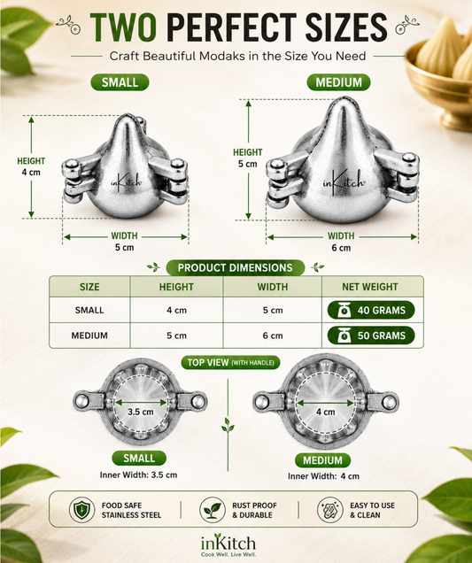 ModakCraft : Aluminium Modak Maker Mould