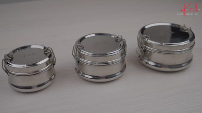 ClipMate : Steel Lunch Box with Separator & Clip